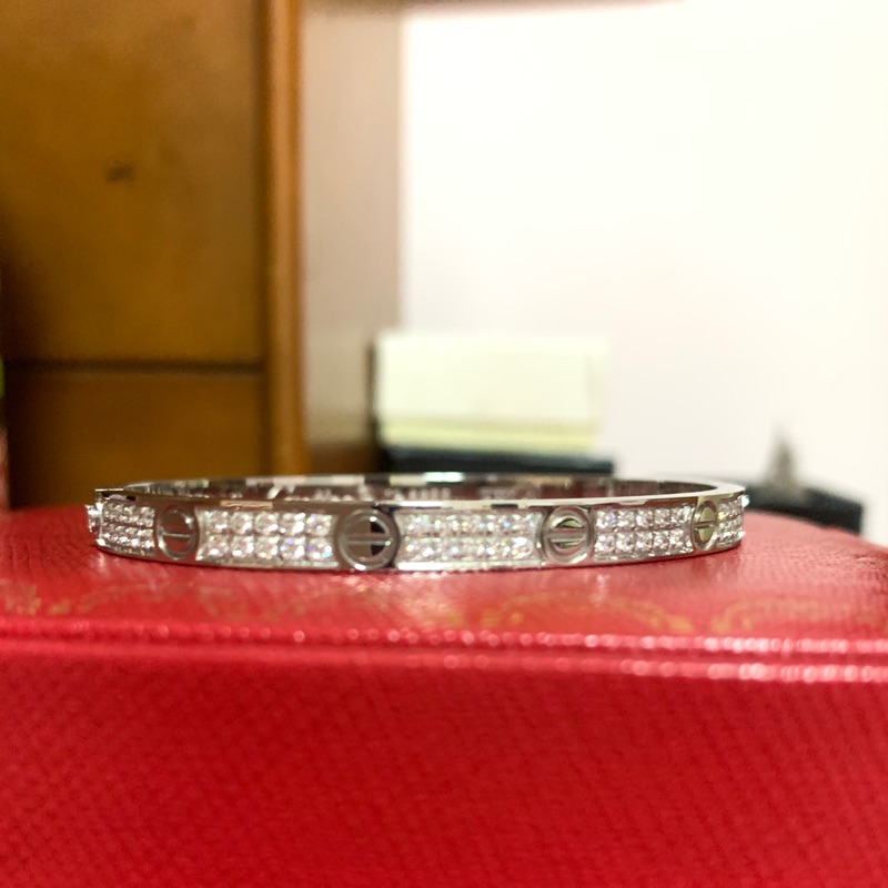 全鑽高端手鐲手環，Cartier