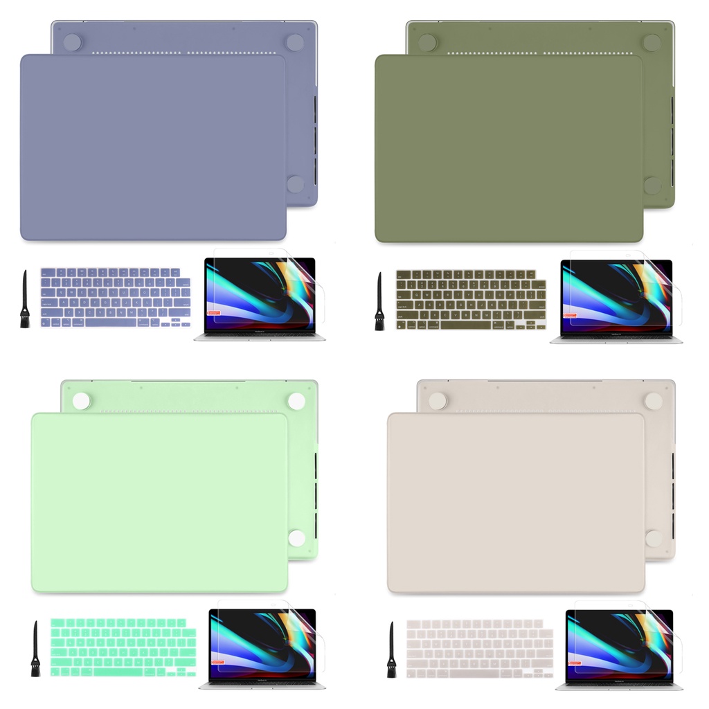 奶油殼 適合MacBook M2 M3 芯片Pro 13 14 16 Air 13 13.6英吋 A2918 霧面保護殼