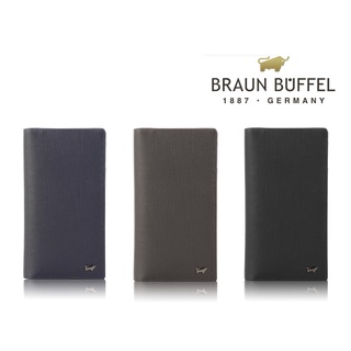 【寧寧精品】台中30年皮件店 BRAUN BUFFEL 德國小金牛戰神系列真皮拉鍊男長夾 BF378-631-1 男長夾