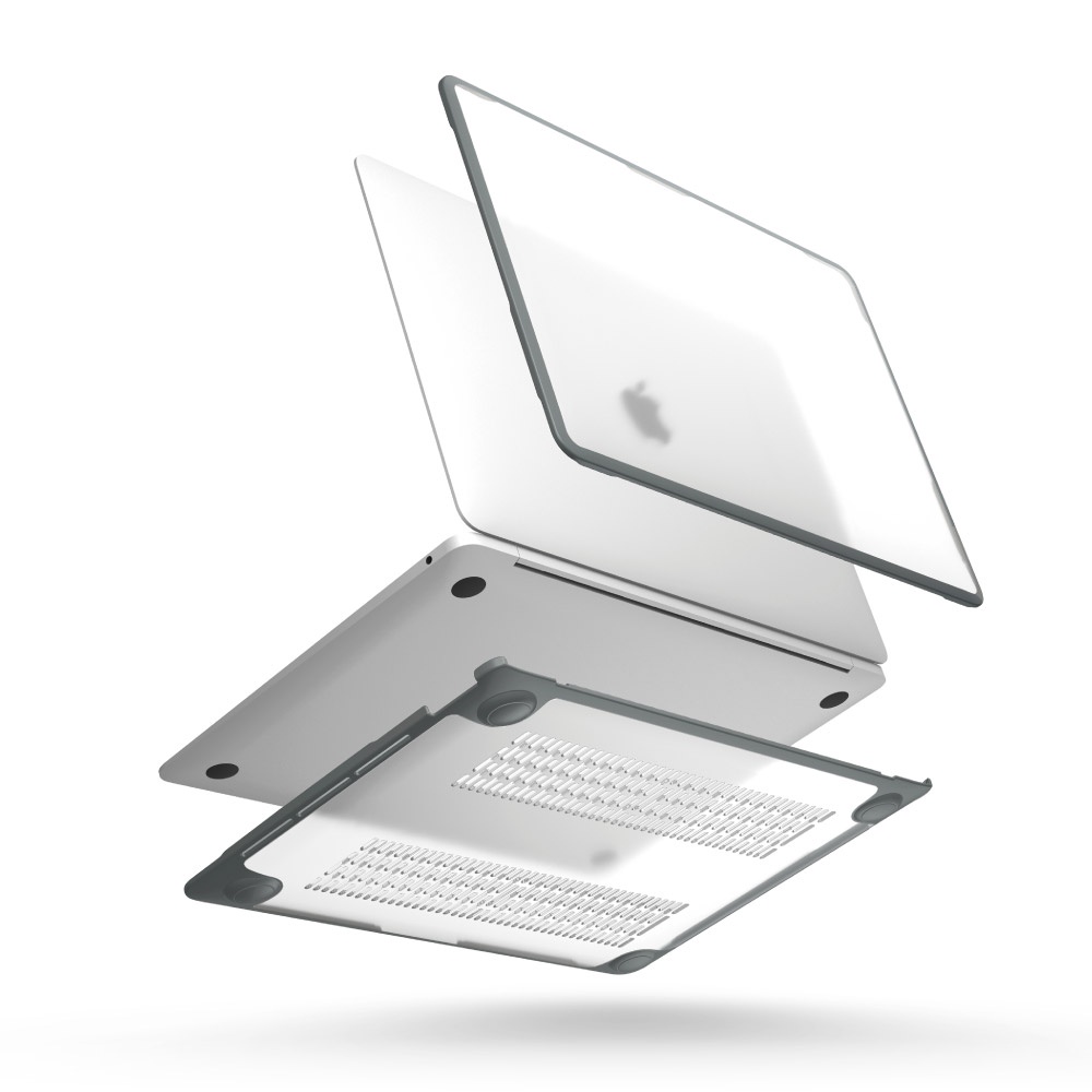 UNIQ Venture 360 度全包 2022 MacBook Pro 13吋 M2款 防刮電腦保護殼, 灰邊