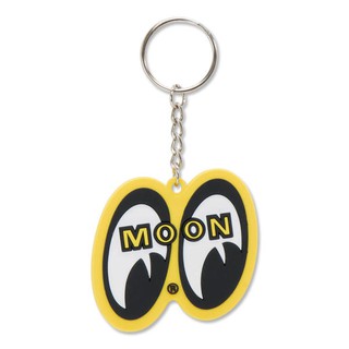 (I LOVE 樂多)MOONEYES MOON YELLOW EYE SHAPED KEY RING 立體軟膠鑰匙圈