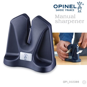 法國OPINEL 手動磨刀器/深藍色 Manual sharpener OPI_002386