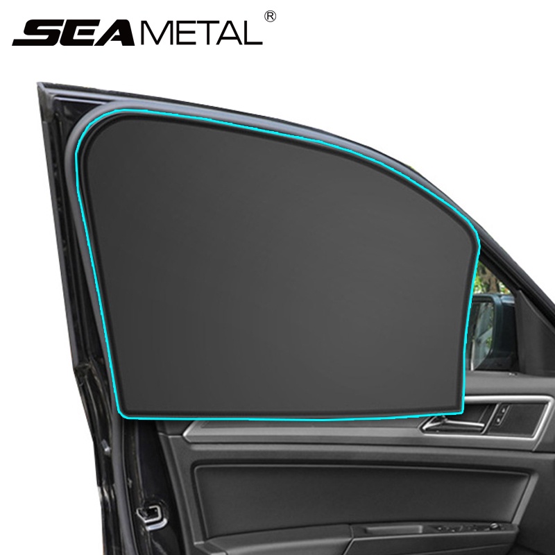 SEAMETAL磁性汽車遮陽簾防紫外線遮陽車可折疊側窗防曬蚊帳內飾配件
