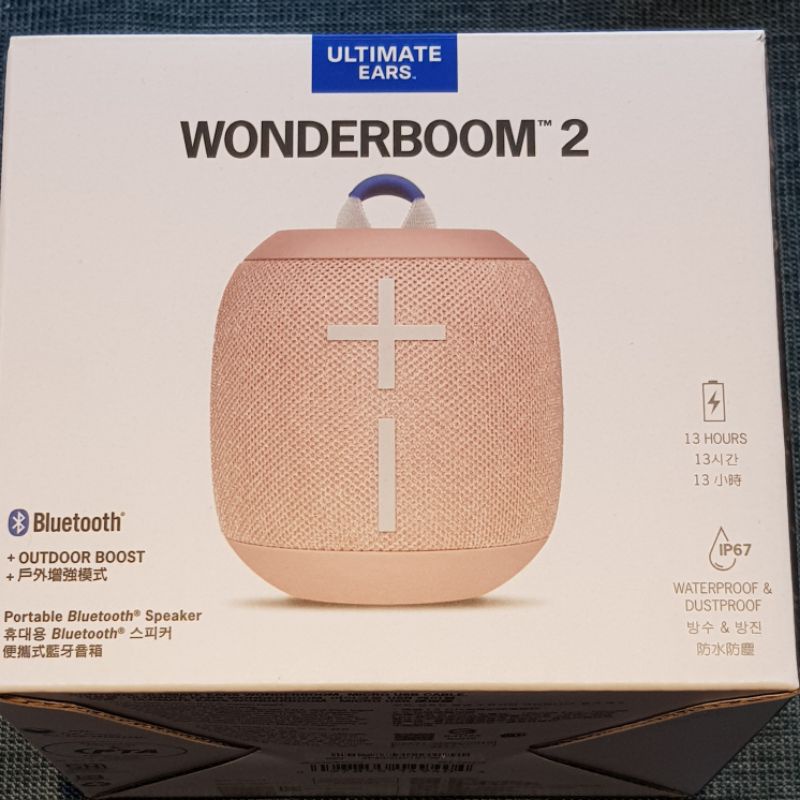 【Ultimate Ears(UE)】Wonderboom2 防水無線藍牙喇叭 粉紅色