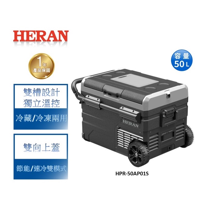 【禾聯 HERAN】 HPR-50AP01S 50L行動冰箱  露營冰箱 小冰箱