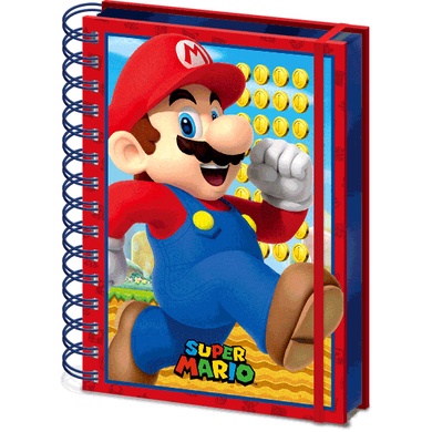 瑪利歐 Super Mario 3D封面A5筆記本