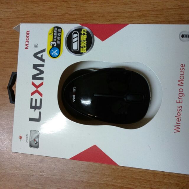 LEXMA M300R無線光學滑鼠-黑色