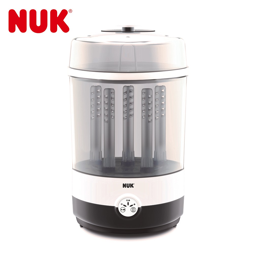 德國NUK-二合一蒸氣烘乾消毒鍋 360°柱狀氣旋消毒烘乾 全面淨化無死角 烘乾消毒一次滿足