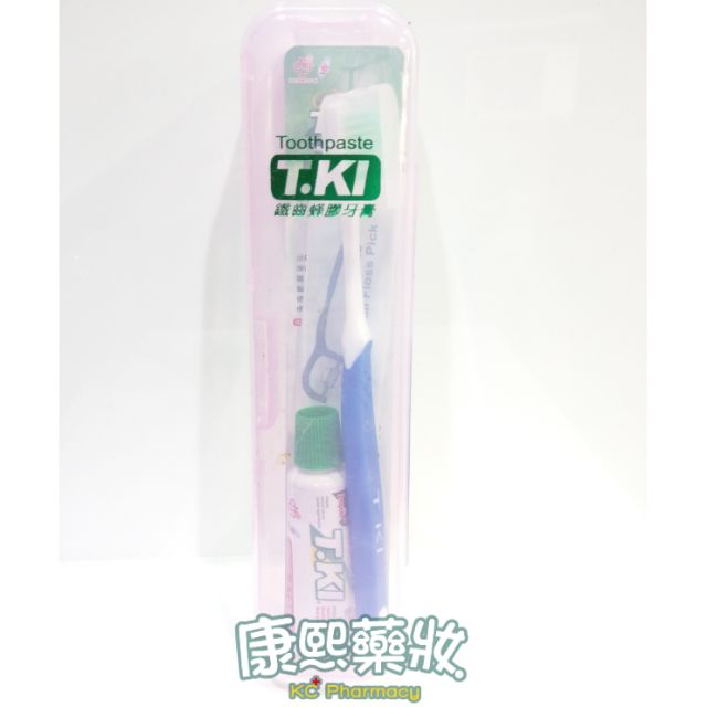 TKI旅行組-蜂膠牙膏20g+牙刷一支+牙線棒二支