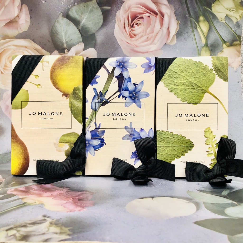 Wnp Jo Malone 藍風鈴橙花英國梨小蒼蘭鼠尾草與海鹽香水限量花盒 紙套 30ml 100ml 蝦皮購物