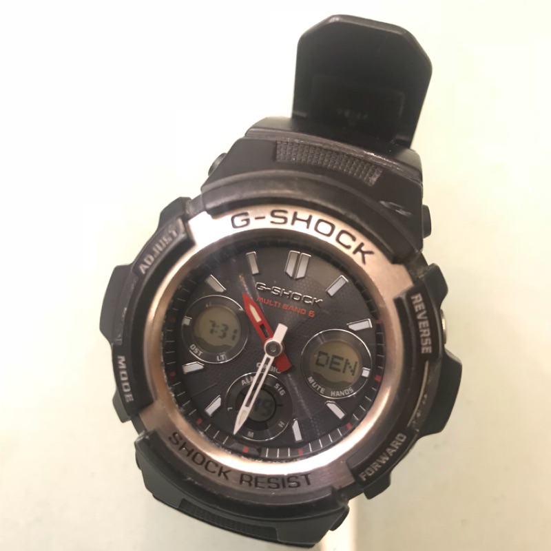 CASIO AWG-M100 5230 六局電波 太陽能錶 免充電 免調時間 有正常使用痕跡 功能正常