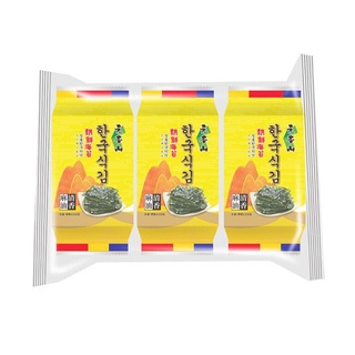 元本山 朝鮮海苔(清香麻油) 4.5g x 3【家樂福】