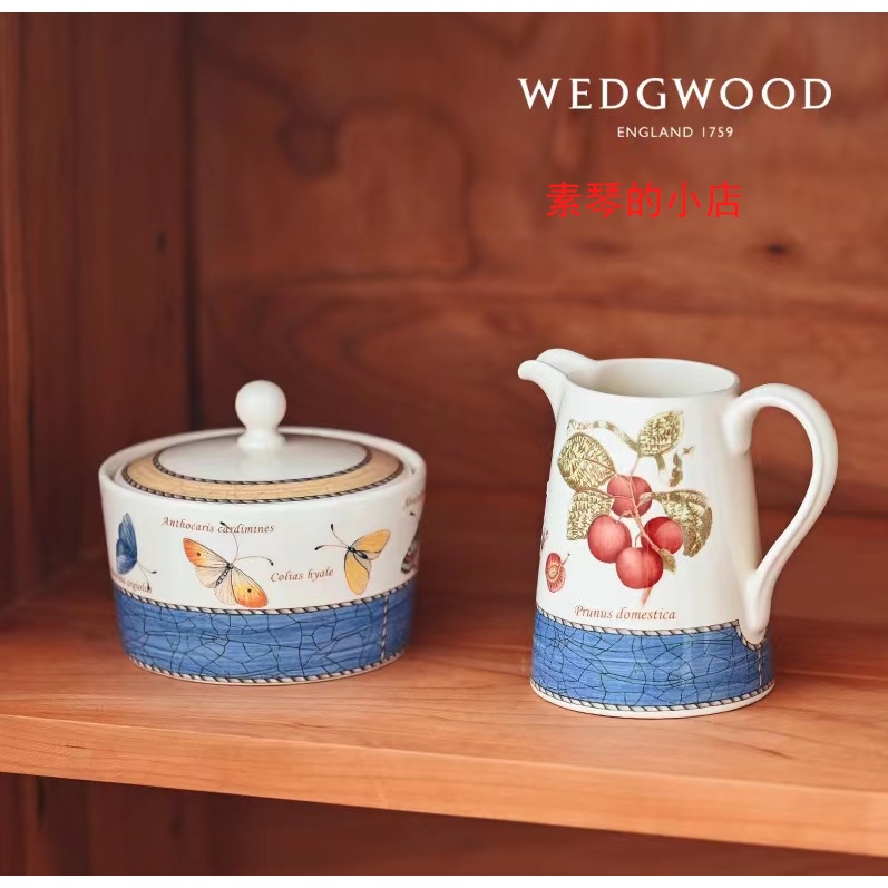 #廚具 餐具 進口正貨 杯子英國Wedgwood瑋致活莎拉花園系列陶瓷馬克杯家用歐式面碗餐盤【素琴】