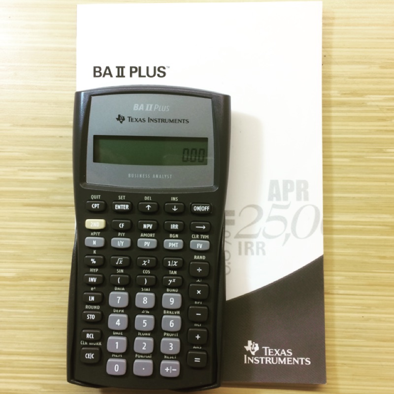 BA II PLUS 德儀財務計算機 德州儀器