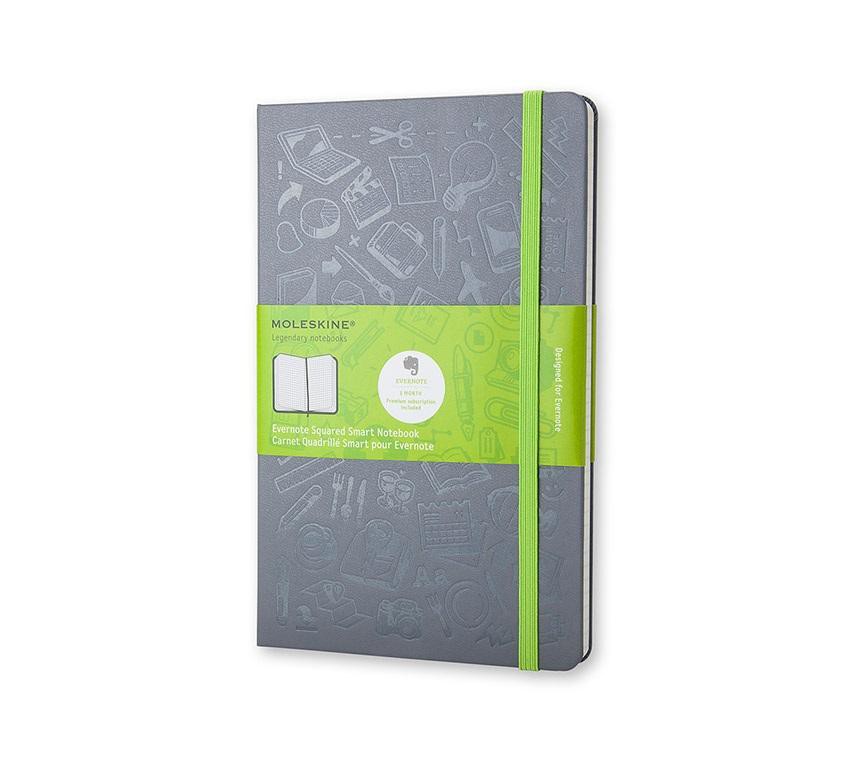 MOLESKINE智慧數位方格筆記本/ 灰240/ L eslite誠品