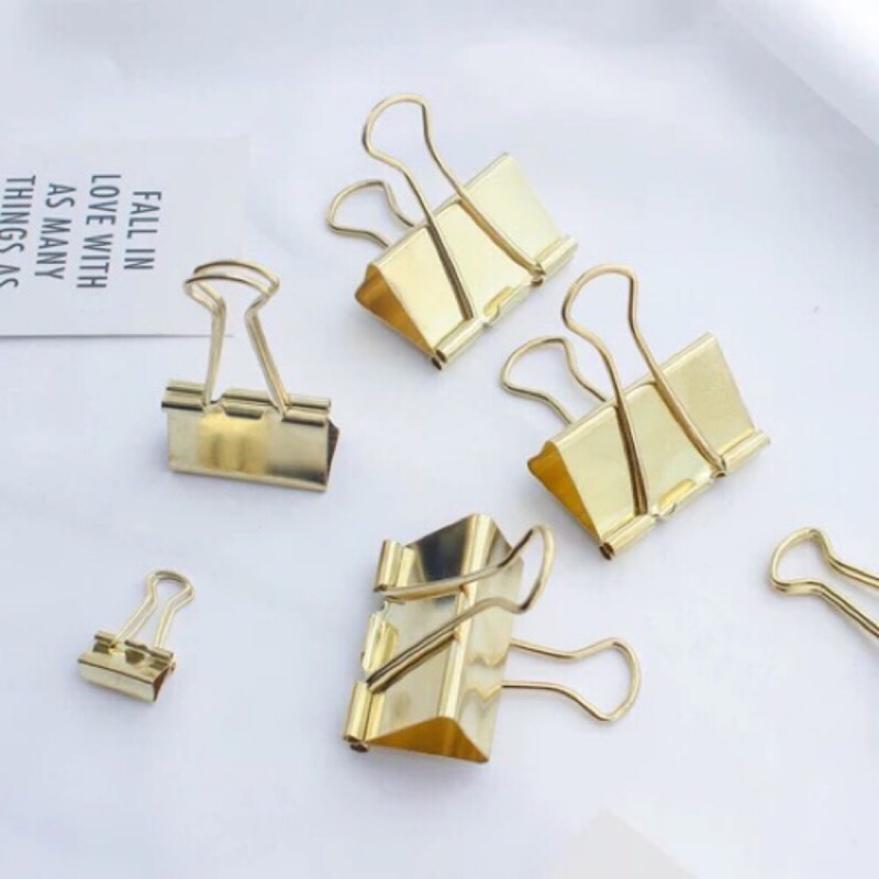 新品 Ins金色小鐵夾長尾夾燕尾夾方便多用途桌面雜物收納小夾子 蝦皮購物