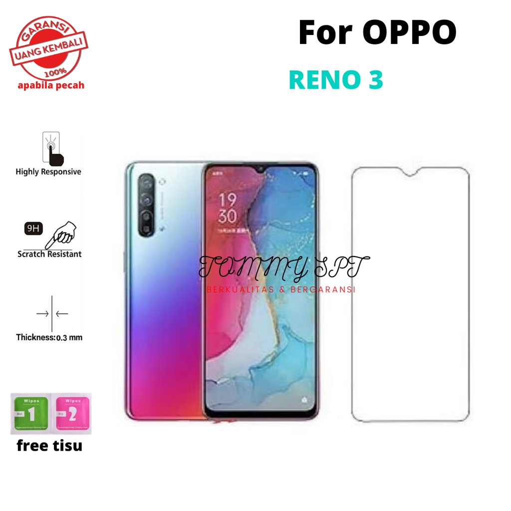 鋼化玻璃 OPPO RENO 3 防刮透明玻璃質量上乘