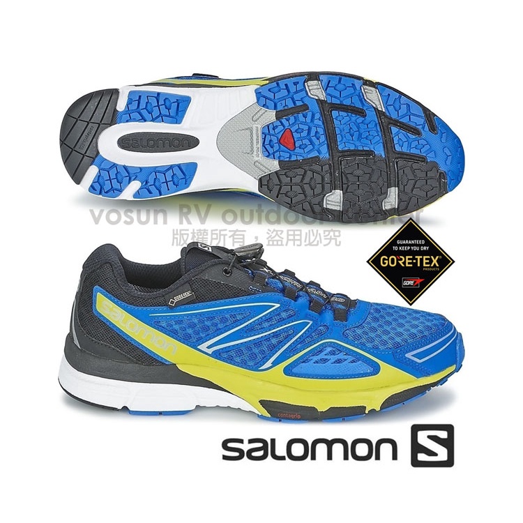 【索羅門 SALOMON】特價7折》男 X-SCREAM 3D GTX 專業越野跑步運動鞋 375965 聯盟藍/壁虎綠