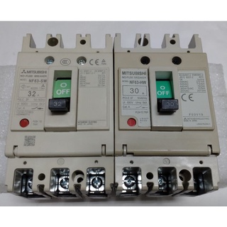 🌞二手現貨保固 日製MITSUBISHI三菱 NF63-HW 3P 30A無熔絲開關NF63-SW 3P 32A斷路器