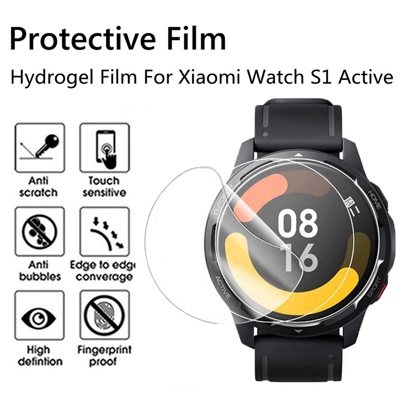 XIAOMI 適用於小米手錶 S1 有效的超薄透明水凝膠膜 / 高清防指紋智能手錶保護膜