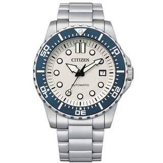 CITIZEN 星辰Mechanical經典白麵藍框機械腕錶NJ0171-81A