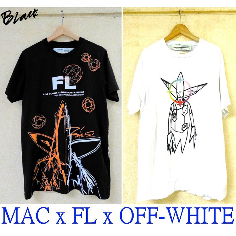 BLACK極新MCA x FUTURA x OFF WHITE塗鴉之神FL外星人POINTMAN芝加哥限定短T