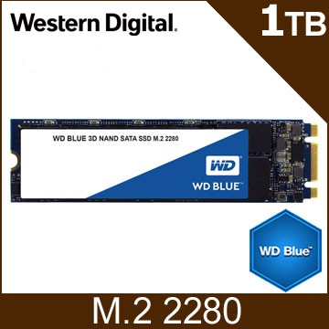 WD 藍標 BLUE 1TB M.2 2280 3D NAND SATA SSD