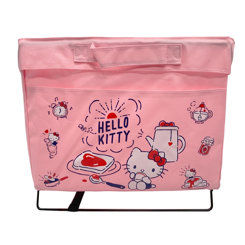 Hello Kitty美好早晨造型風可折疊支架收納籃/置物籃/今日最便宜/貨到付款/現貨/禮物