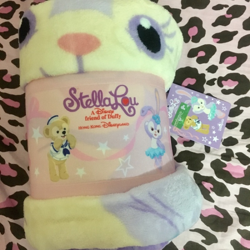 全新 現貨 香港迪士尼 史黛拉兔 Stella Lou 達菲 Duffy 毛毯 冷氣毯