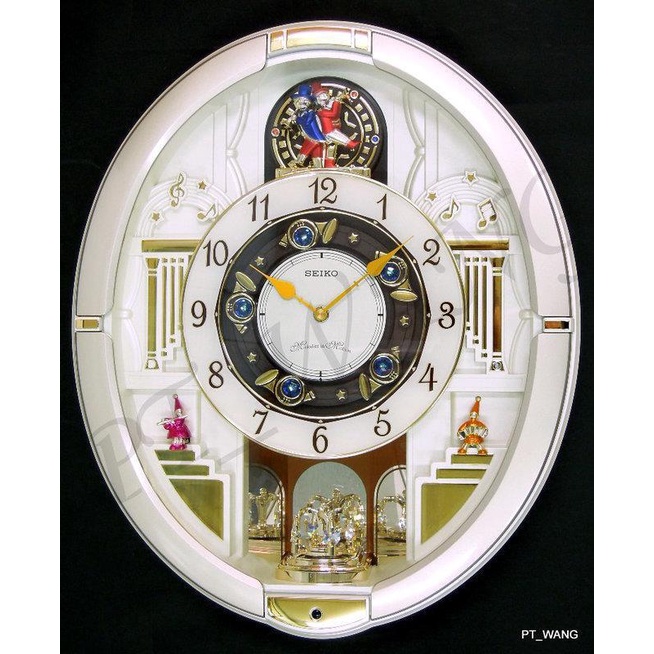 《精準鐘錶》日本 精工 SEIKO 光控音樂報時 水晶旋轉擺飾 時鐘 掛鐘 QXM290.QXM290S