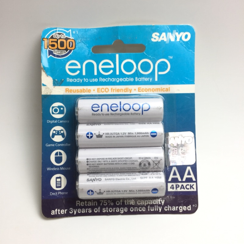 SANYO ENELOOP 低自放充電式電池 AA 3號電池