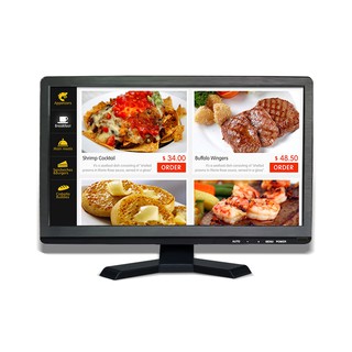 安美特 15.6吋寬屏POS專業型觸控螢幕顯示器hdmi 電阻式 LED觸控電腦螢幕
