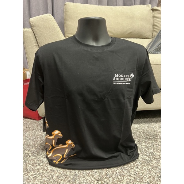 三隻猴子大logo帥氣潮T