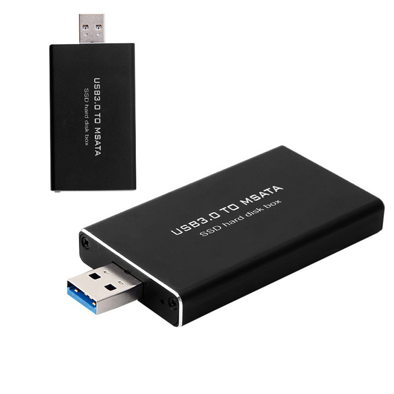 dou 現貨 USB 3.0至MSata固態硬碟盒轉換器轉接器存儲模塊外罩