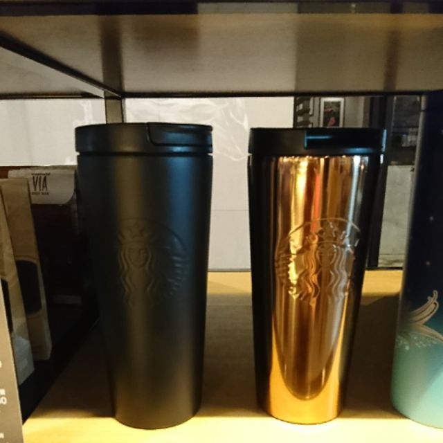 現貨:台灣Starbucks星巴克黑色女神不鏽鋼杯金色女神不鏽鋼杯