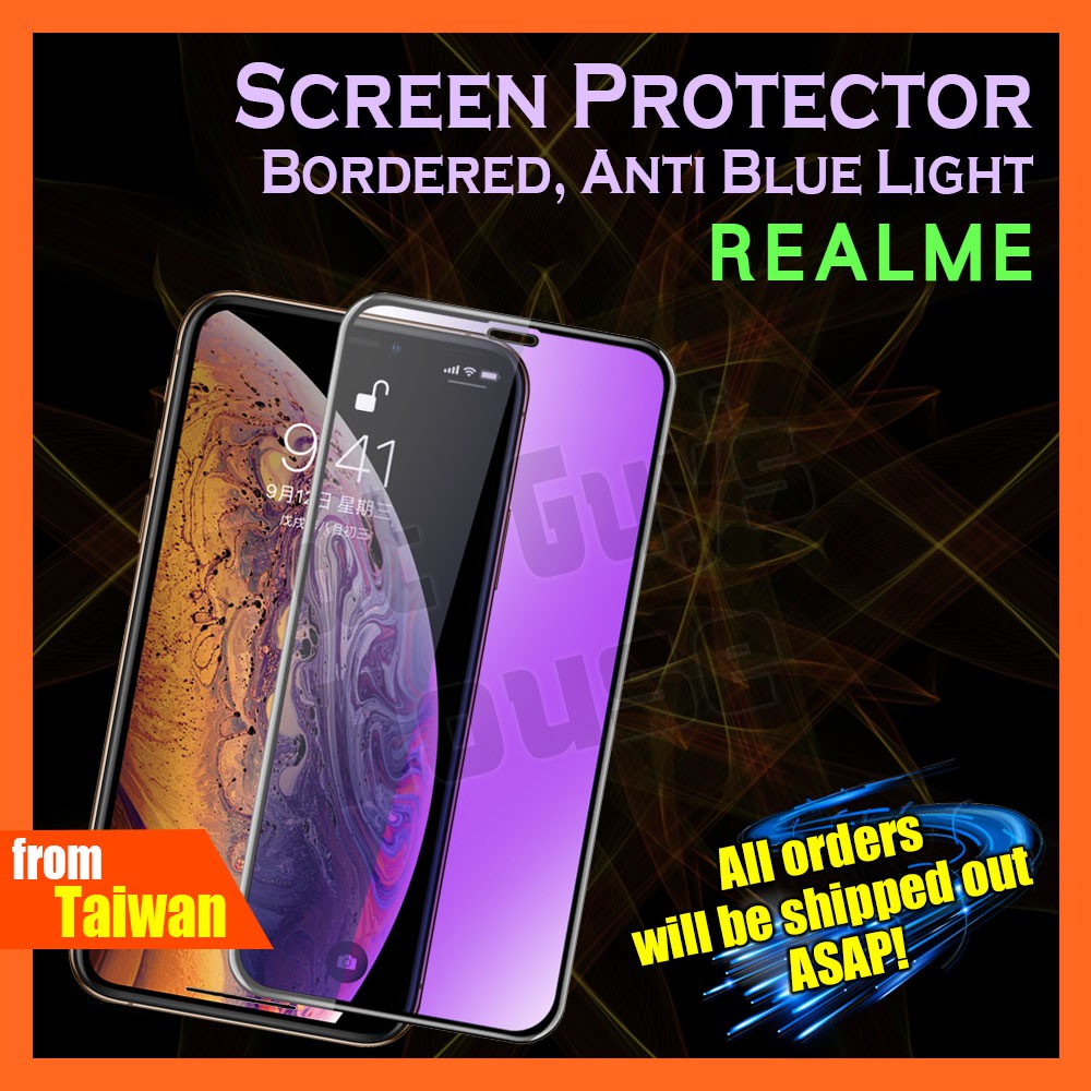 REALME 3 5 PRO XT Bordered Anti-Blue Screen Protector
