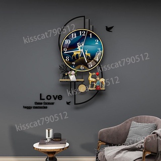 北歐創意鐘表掛鐘客廳家用靜音鐘表裝飾時鐘掛墻
