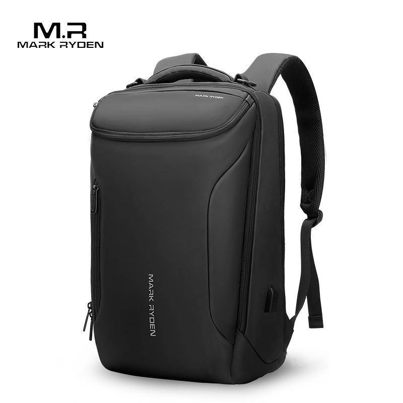 馬可萊登男士多層後背包 17.3寸電腦背包 商務後背包 旅行包學生書包 流線型外觀設計