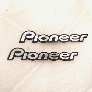 「老爹車庫」現貨 Pioneer 車標 音響貼標 喇叭蓋插 改裝喇叭 喇叭貼標