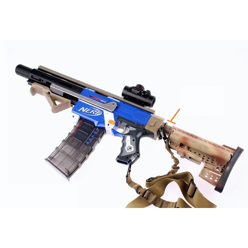 NERF 工匠槍背帶環 槍托拖芯專用 槍背帶 背帶扣環(生存 改裝 子彈 球彈 玩具 CTR SBA3 MS2
