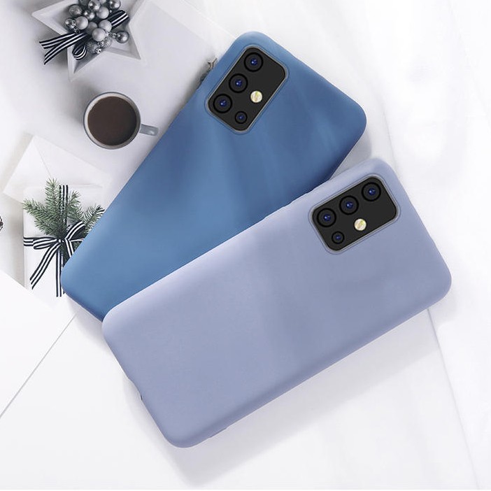 三星galaxy A51 A71 5g Samsung 手機殼液態矽膠全包邊防摔保護套軟殼素色ins風 蝦皮購物