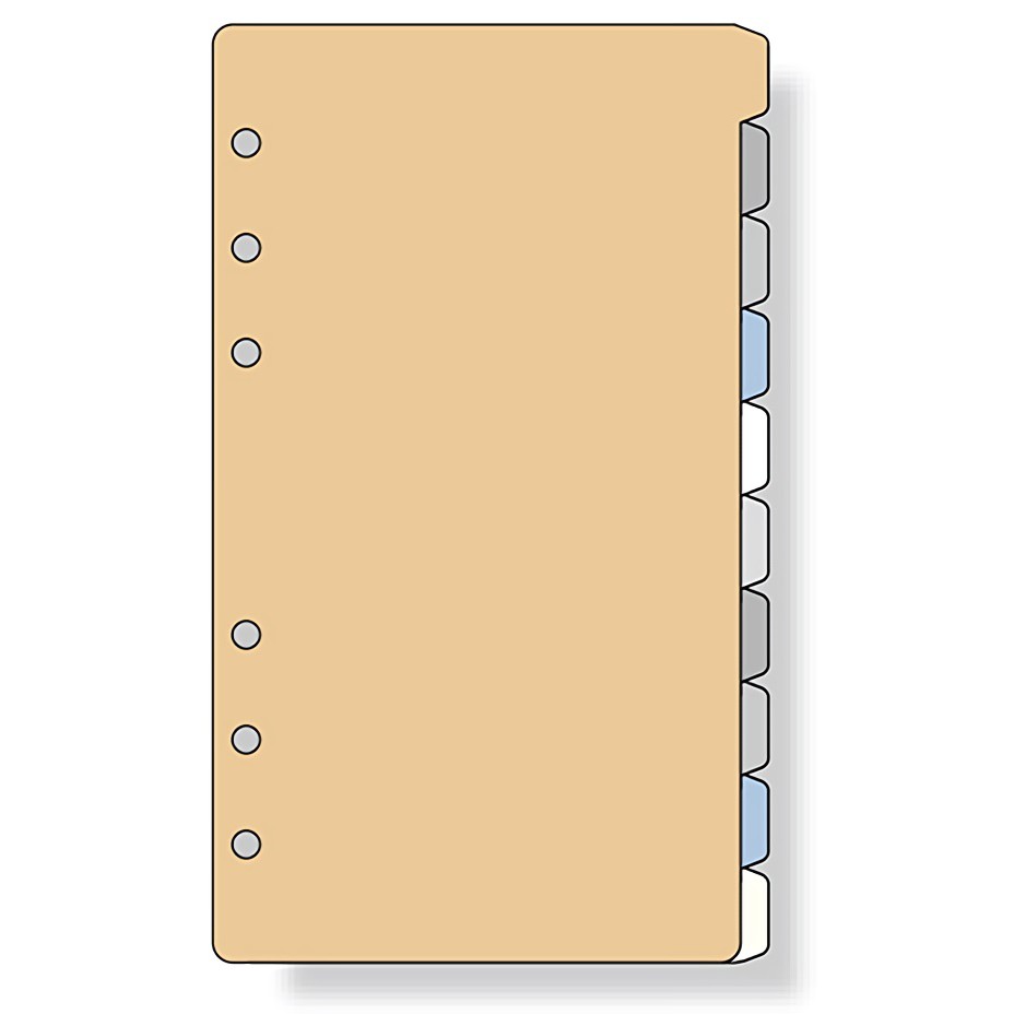 Raymay 達文西系列 側邊索引10分類隔板 6孔聖書尺寸 DR407 宣弟精品文具館