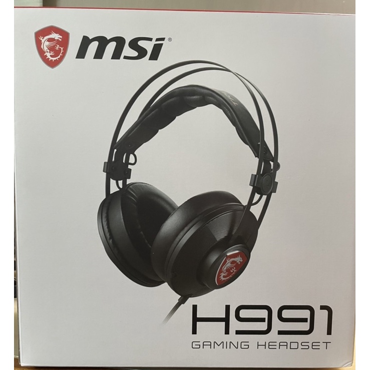 ［全新］MSI H991 GAMING HEADSET 專業電競耳機 耳麥 有線耳機 麥克風
