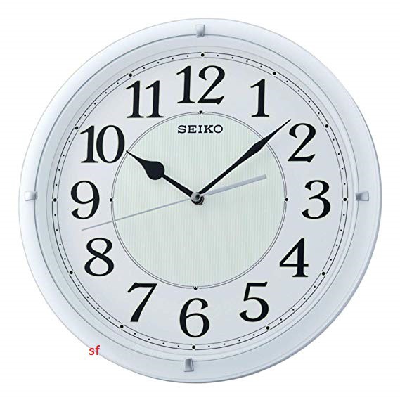 順豐時計 Seiko 日本精工seiko 面盤夜光靜音時鐘掛鐘qxa734w Qxa734 蝦皮購物