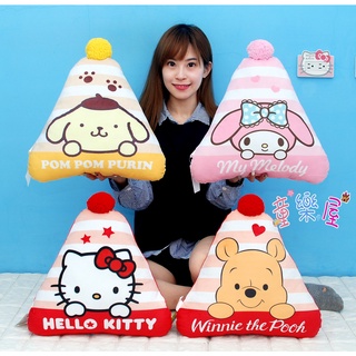 正版布丁狗抱枕 kitty三角帽抱枕 三麗鷗抱枕靠枕 小熊維尼靠枕 美樂蒂午睡枕 史迪奇抱枕 奇奇抱枕