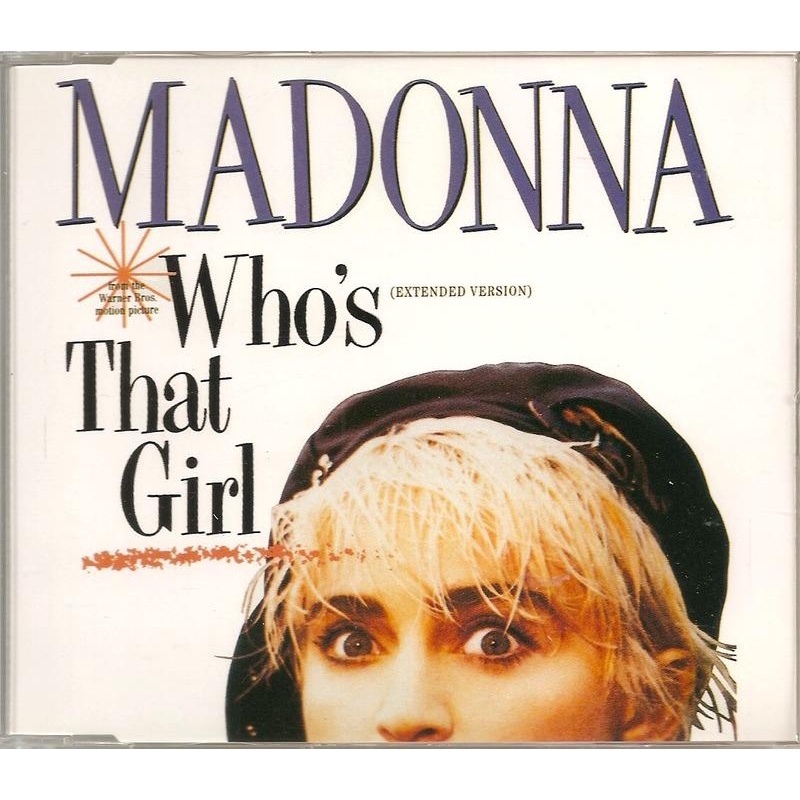 電影主題曲 Who's That Girl - Madonna（Madonna 電影：那女孩是誰）單曲CD Single