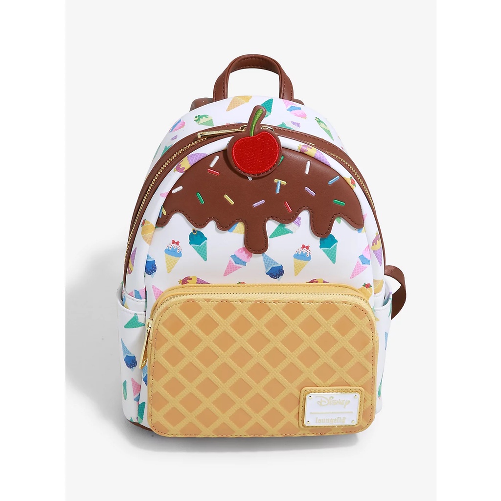 美國迪士尼 loungefly x Disney 公主冰淇淋 後背包