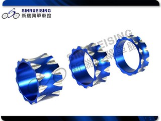 【新瑞興單車館】臺灣製 1-1/8" CNC鋁合金墊圈 20-15-10mm-藍色 #TB1960-2