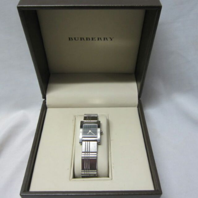 正品BURBERRY 不鏽鋼方型石英 女錶 &gt;..故障