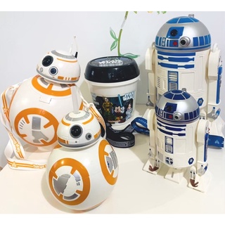 迪士尼 樂園 星際大戰 爆米花桶 絕版 R2 D2 BB-8 機器人 星戰 史迪奇 造型爆米花筒 收納盒